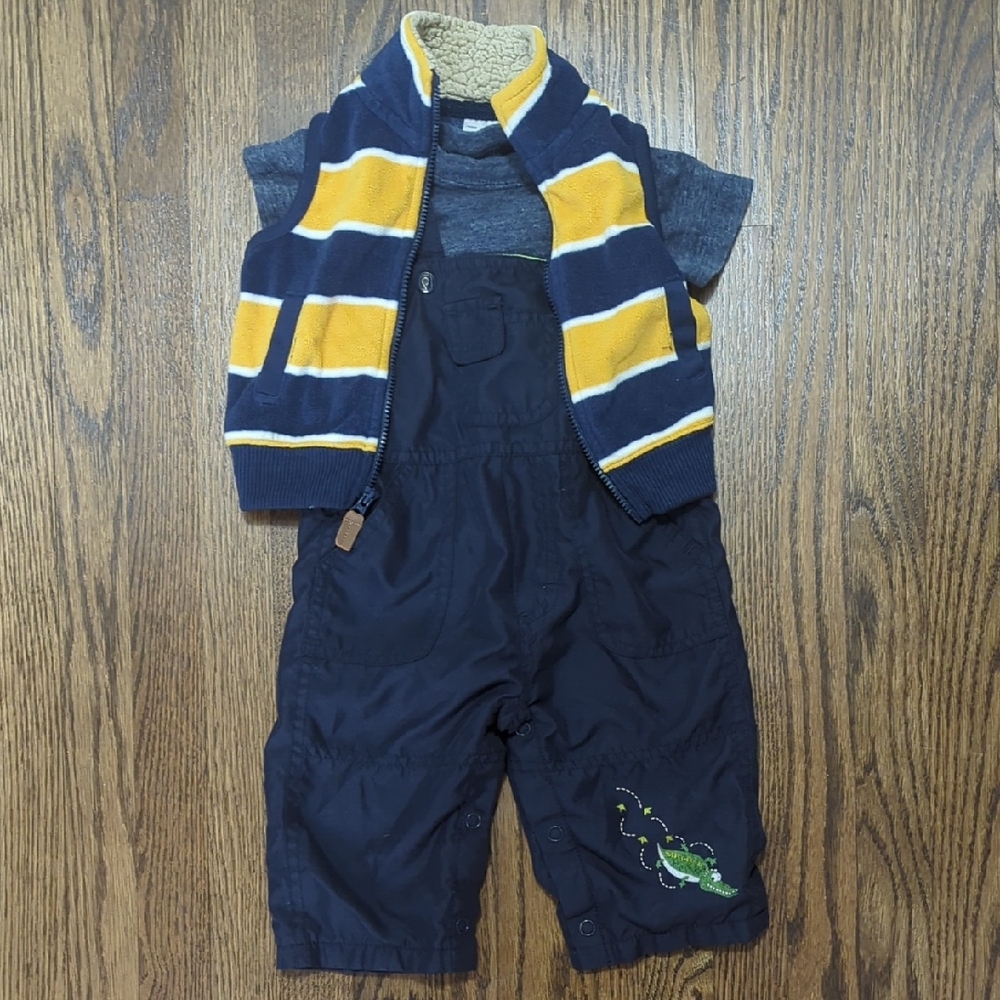 3/$20 - Navy Vest Outfit - 3 Month Size